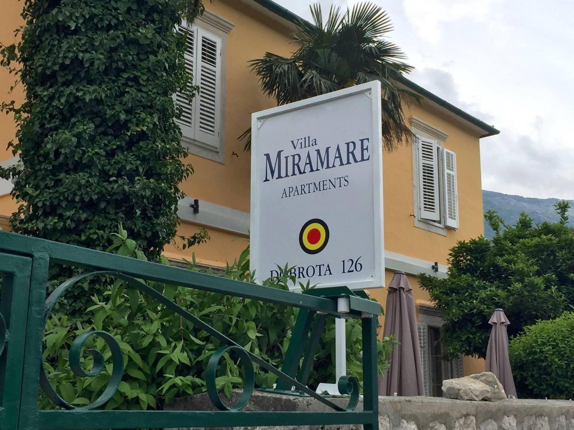 Villa Miramare , Dobrota Seafront Kotor Dış mekan fotoğraf